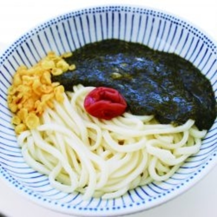 暑いときはスルッと食べやすい「アカモクうどん」♪